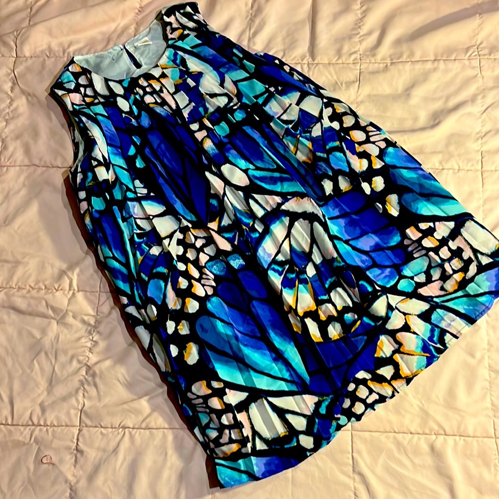 Gymboree size 10 blue dress with built-in slip